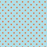 Polka Dots Blue Orange
