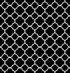 Quatrefoil Pattern Background Black