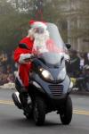 Santa Clause On A Scooter