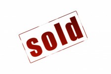 Sold Sign White Background