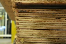 Stack Of Plywood In Store