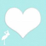 Stork Baby Heart Card