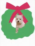 Westie Dog In Wreath