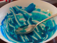 White Bowl Blue Colour