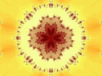 Yellow Digital Kaleidoscope