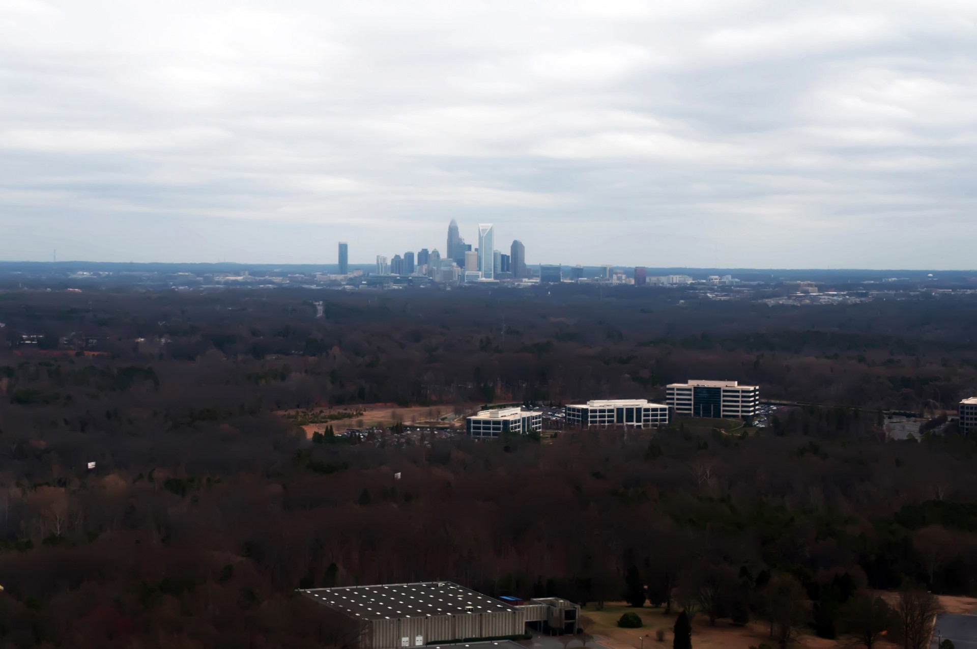 Aerial View Of Charlotte City