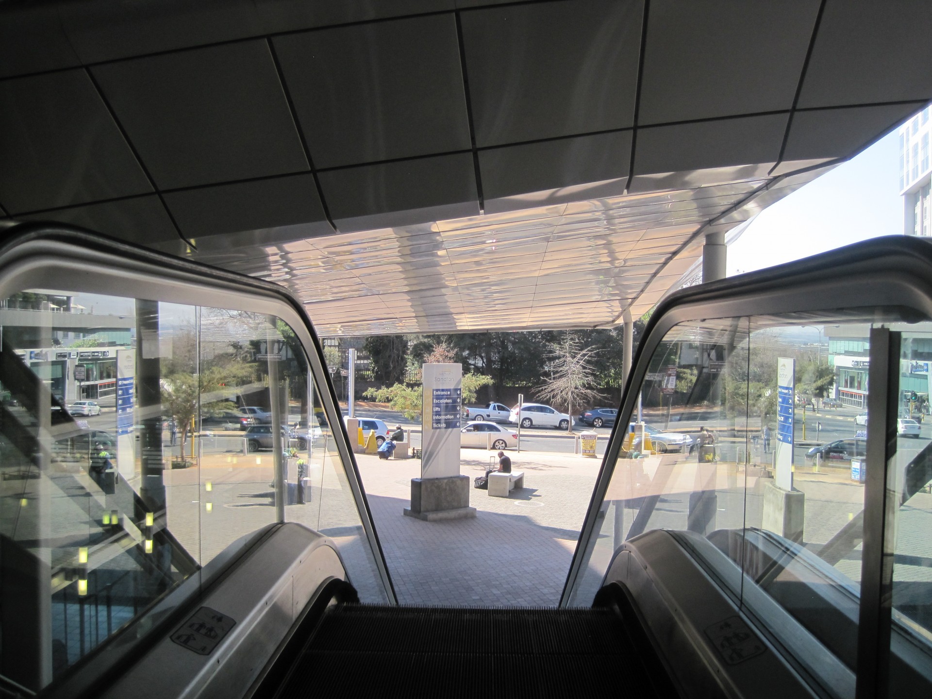 escalator at a station