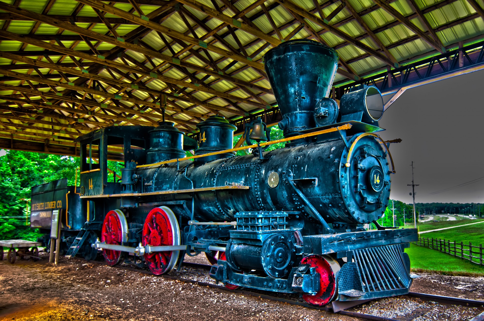 Old Steam Locomotive Engine
