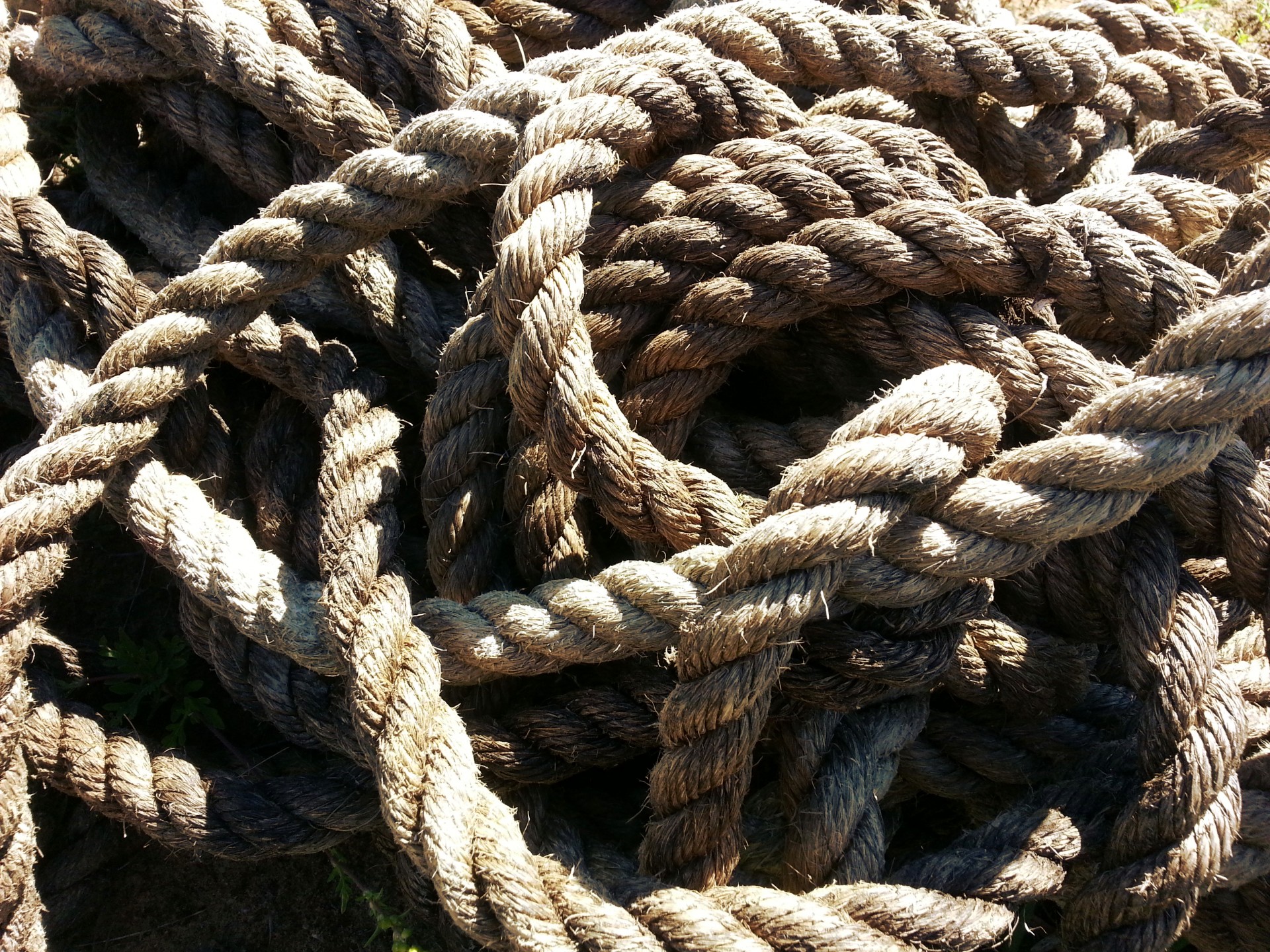 View of long rope