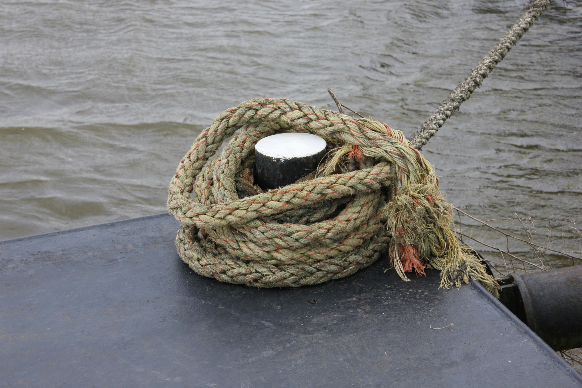 Rope Anchored Boat