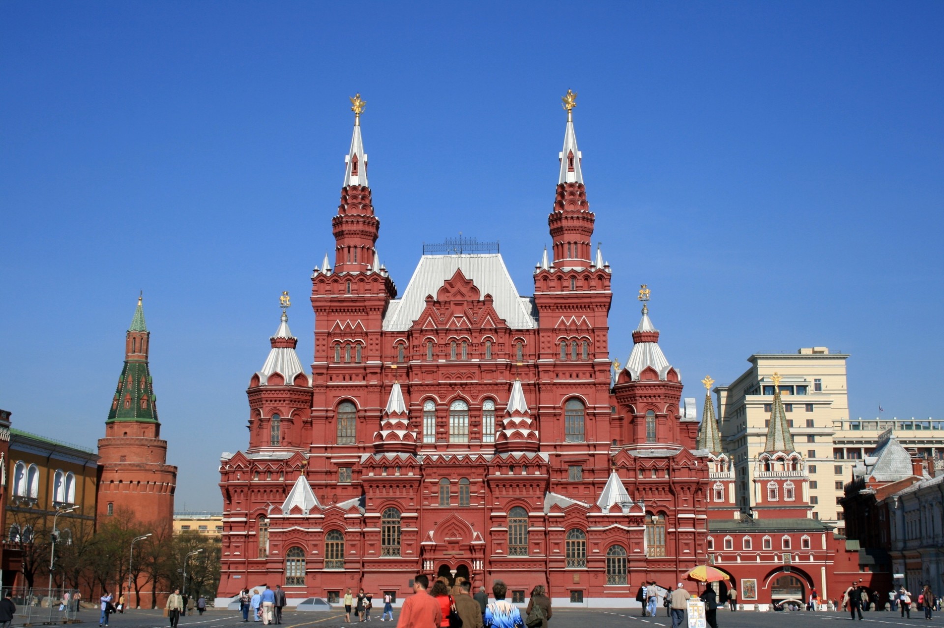 State History Museum on red square in Moscow ,Russia.
