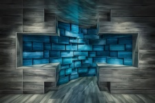 Abstract Illustration Of 3D Wall