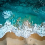 Aerial Seaside Beach Scenic