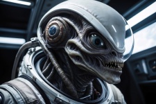 Alien In Astronaut’s Spacesuit