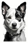 Black And White Dog Face
