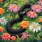 Black Snake Flower Garden