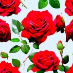 Colorful Red Roses