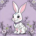 Cute Easter Bunny A403