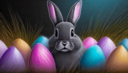 Easter Bunny Eggs, Art