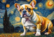 French Bulldog Dog Art