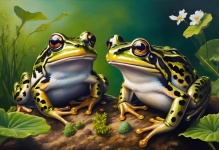 Frog Amphibian Art Illustration