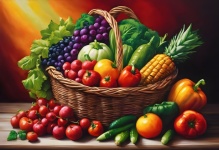 Vegetables Fruit Salad