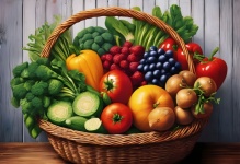 Vegetables Fruit Salad
