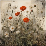 Rustic Wildflower Art Print