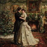 Romantic Victorian Christmas Lovers