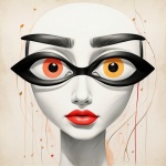 Abstract Woman&039;s Eyes Poster Art