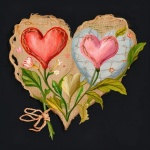 Flower Hearts Art Print