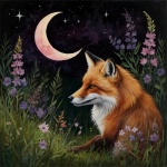 Whimsical Red Fox Art Print