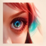 Close-up Woman Eye Art Print