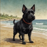 Summer Dog At The Beach