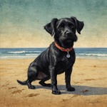 Summer Dog On The Beach