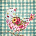 Bird Embroidery Art Print