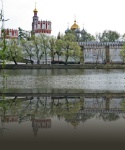 Reflection Of Scene At Novodevichy