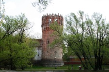 Round Corner Tower At Novodevichy