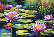 Water Lily Flowers Flowers Pond
