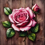 Shabby Chic Rose Flower