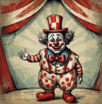 Vintage Circus Clown