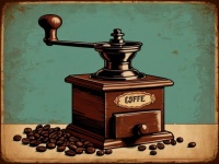 Vintage Coffee Grinder Advertisemen