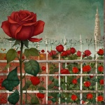Vintage Rose Garden Art