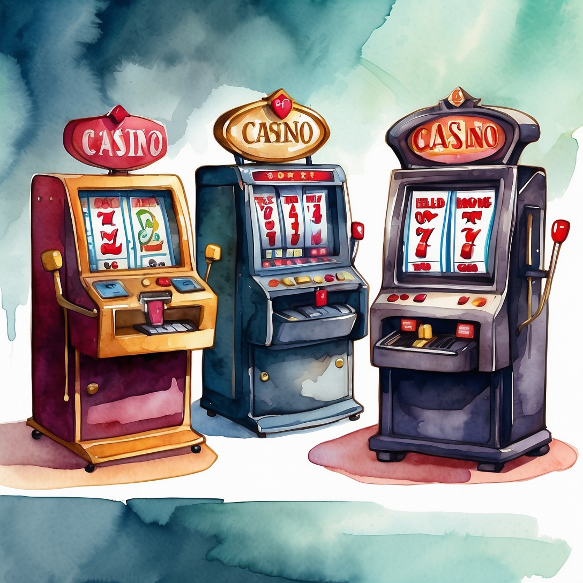 Old Time Slot Machines Art Print Free Stock Photo - Public Domain Pictures