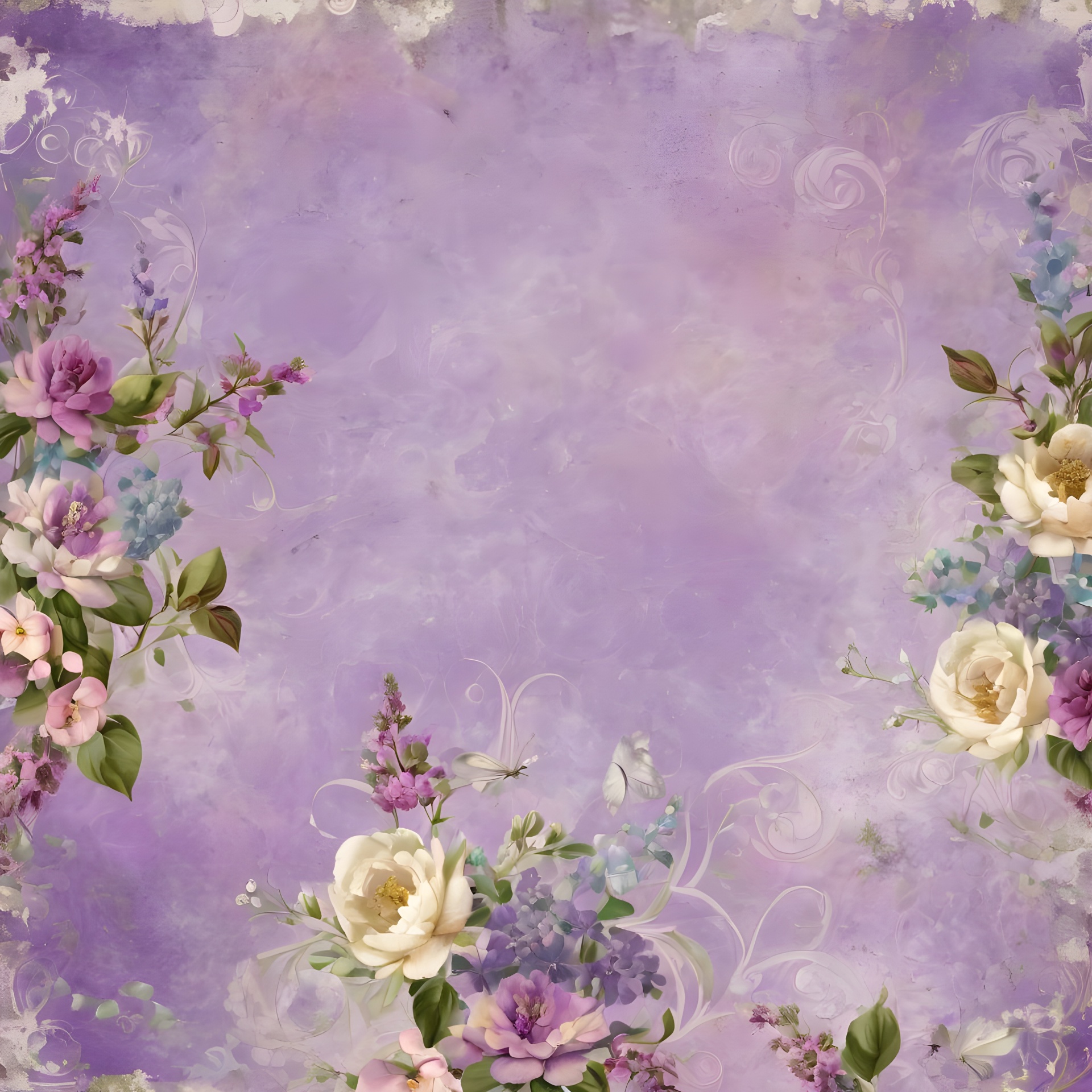 Vintage Flowers Art Background Free Stock Photo - Public Domain Pictures