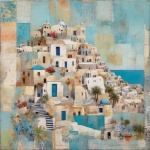 Santorini Greece Travel Poster