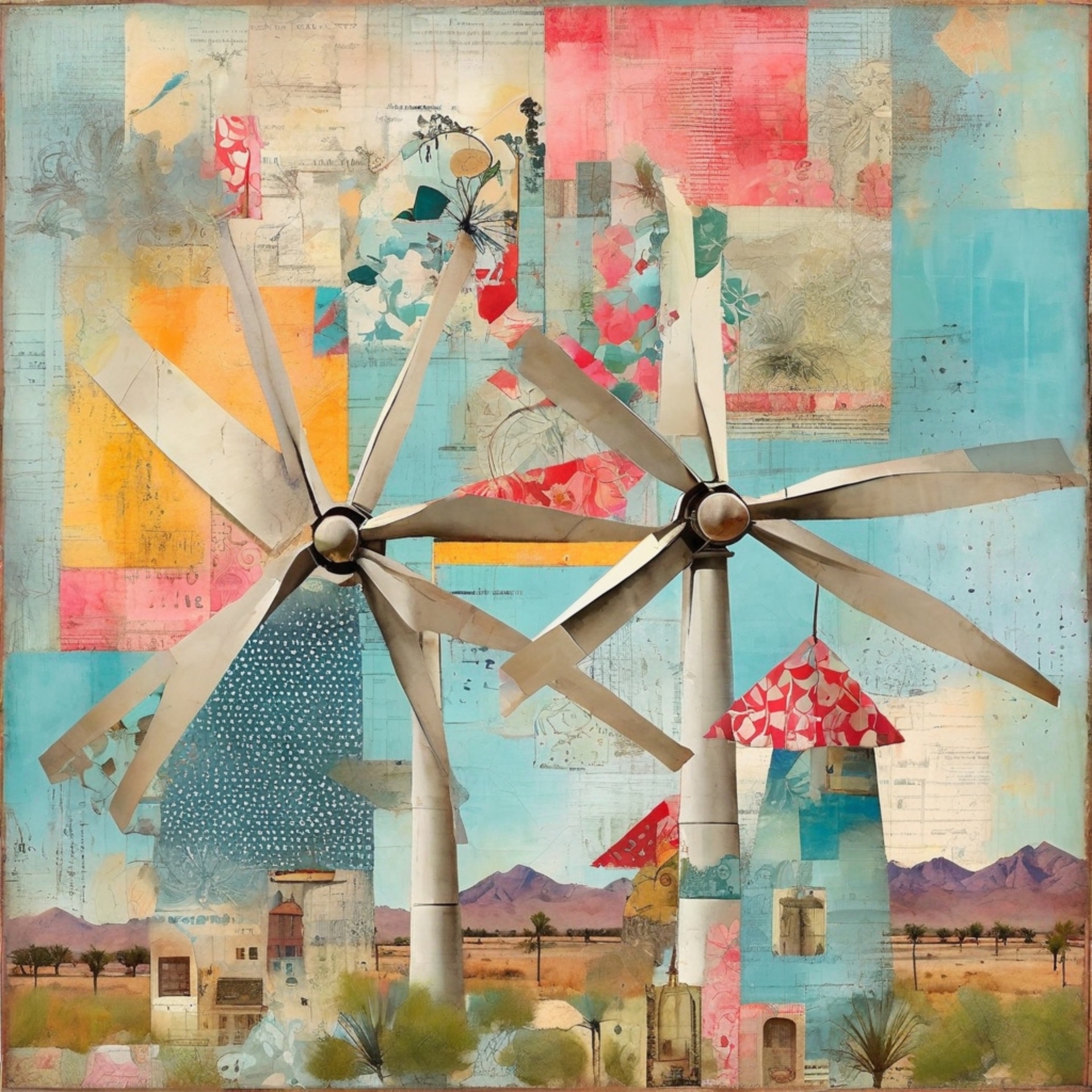 Wind Turbines Palm Springs Art Free Stock Photo - Public Domain Pictures