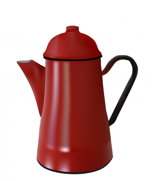 Red Coffee Pot Clipart Szabad kép - Public Domain Pictures