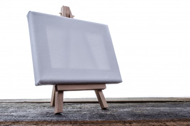 Malý stojan s prázdné plátno Stock Fotka zdarma - Public Domain Pictures