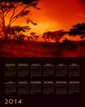 2014 African Sunset Calendar